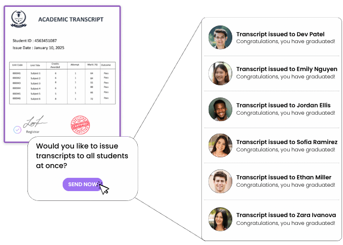 Accelerate Transcript Processing with Bulk Issuance